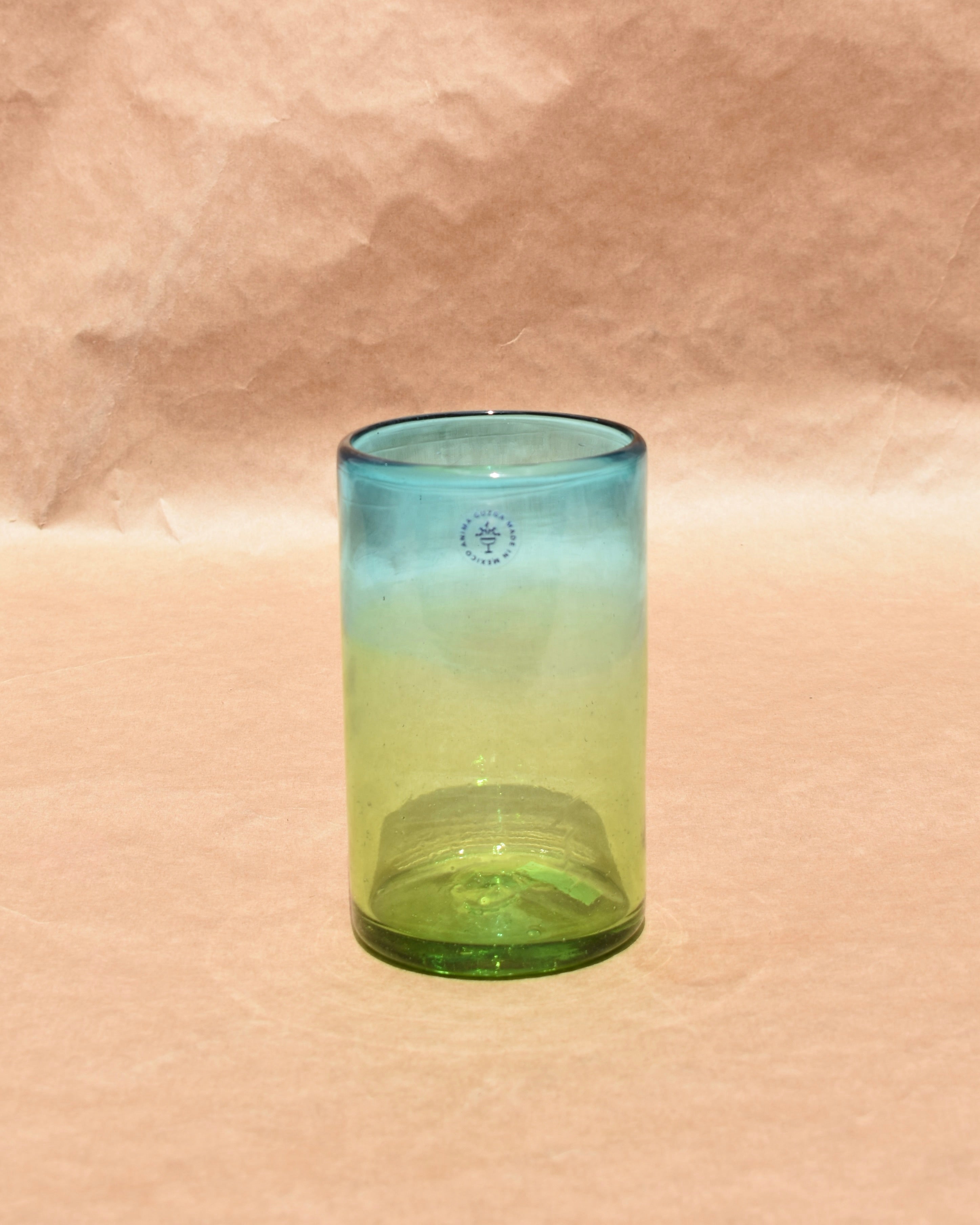 Bicolor Handcrafted Glassware | Bicolor Drink Glass | Anima Guzga