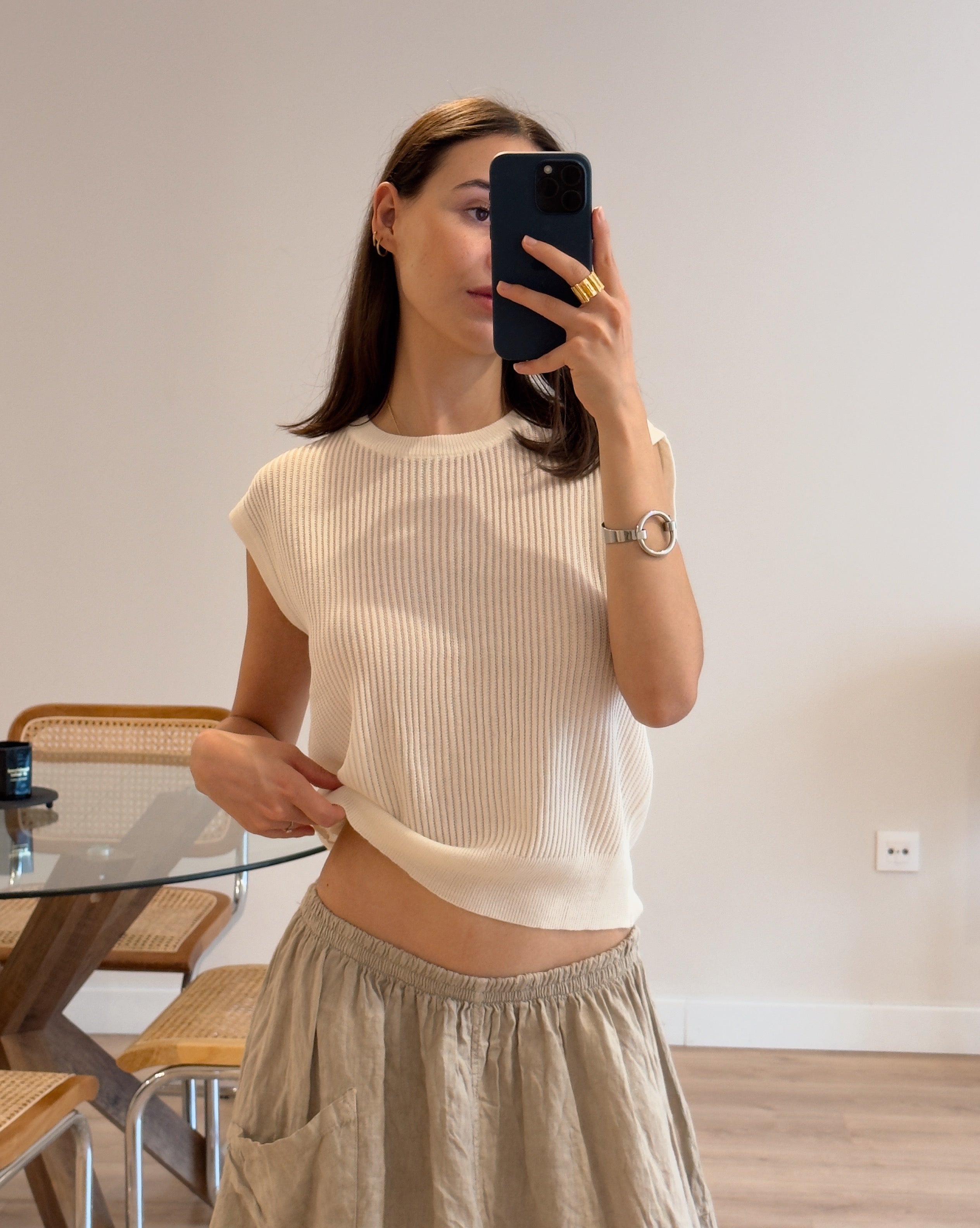 Alfie Knit Top | Luxury Knitwear Top | Anima Guzga