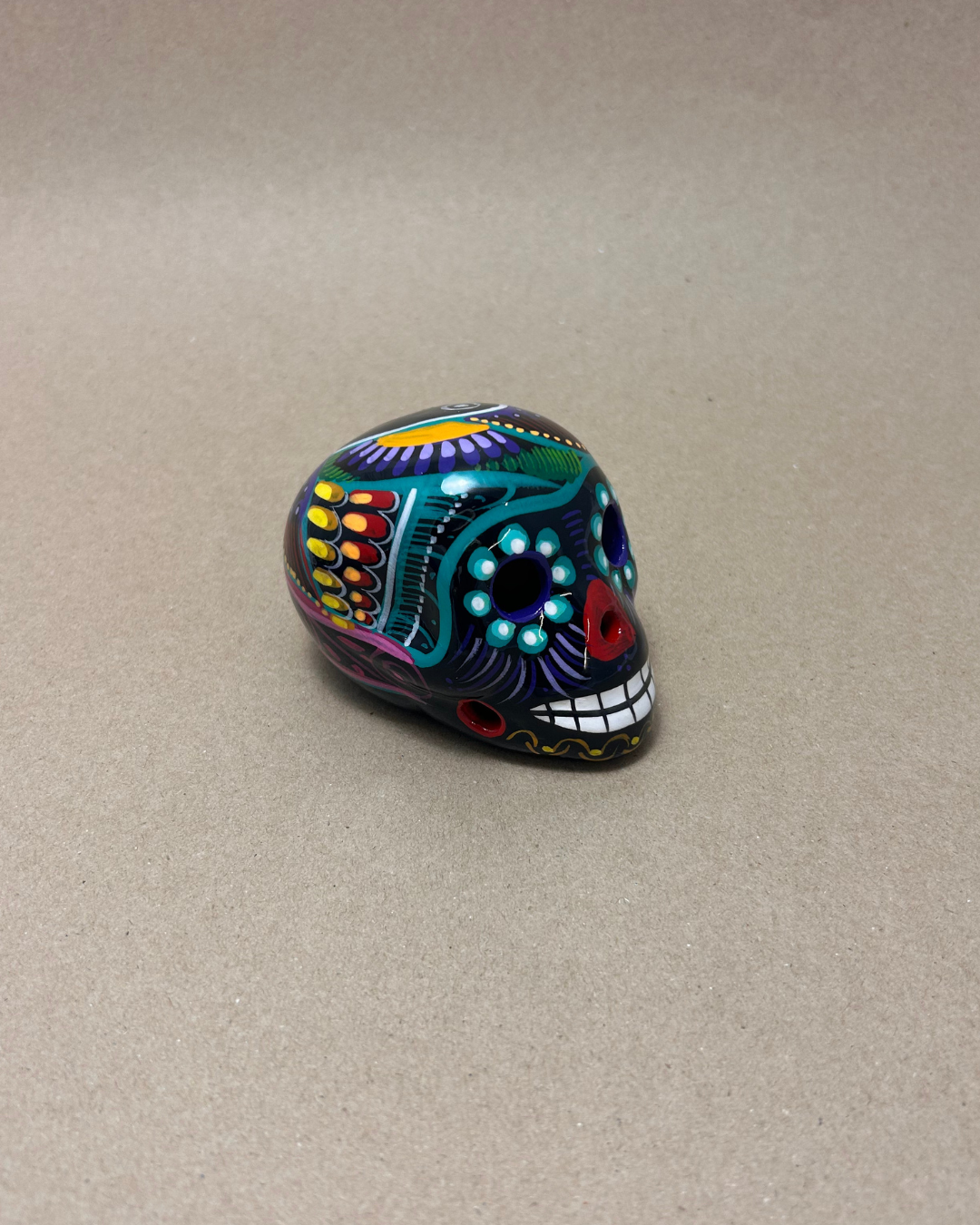 DIA DE LOS MUERTOS HAND PAINTED SKULL - 6cm