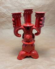 4-HEADED CANDLE HOLDER — THE MICHOACÁN BARRO COLLECTION