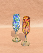 HAND BLOWN CHAMPAGNE GLASS