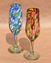 HAND BLOWN CHAMPAGNE GLASS