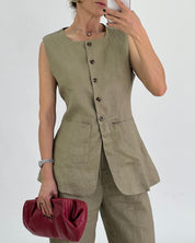 LINEN VEST